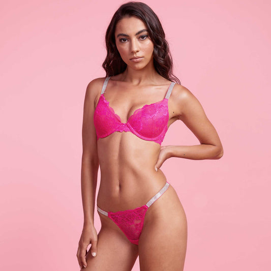 Vixen Fuchsia G-string Set