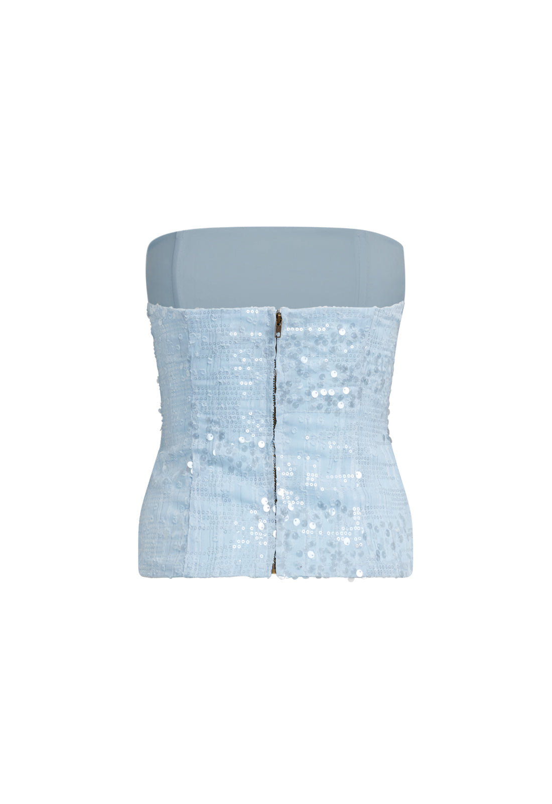 SHE'S ALL THAT STRAPLESS TOP - SKY BLUE
