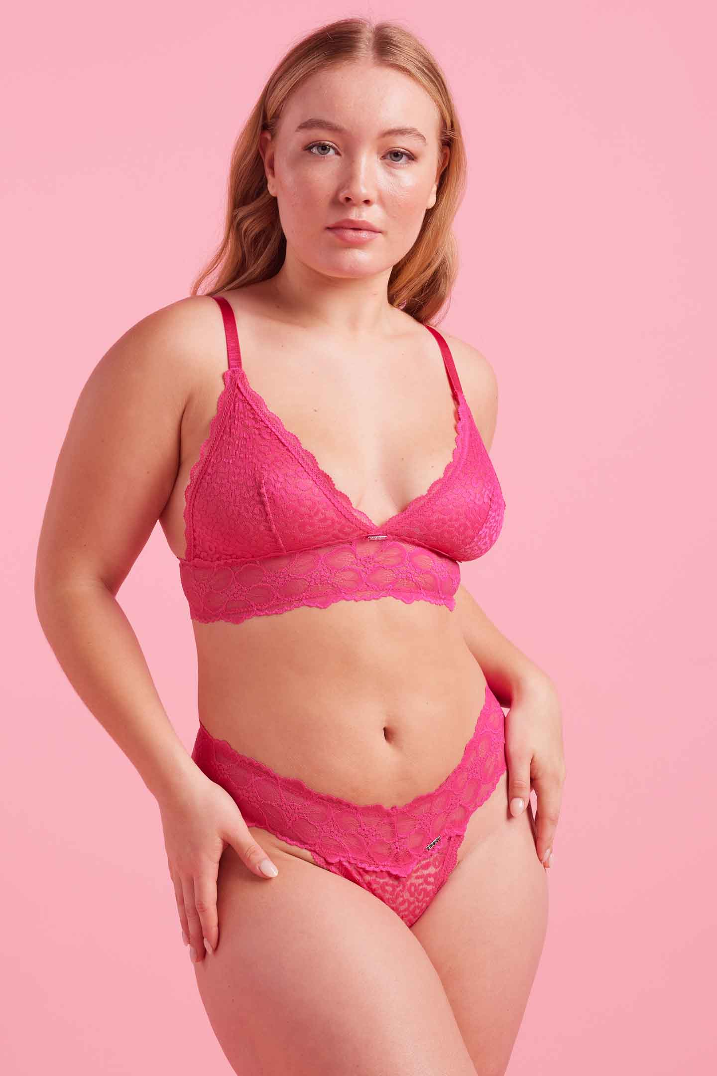 Pink Lace G-string