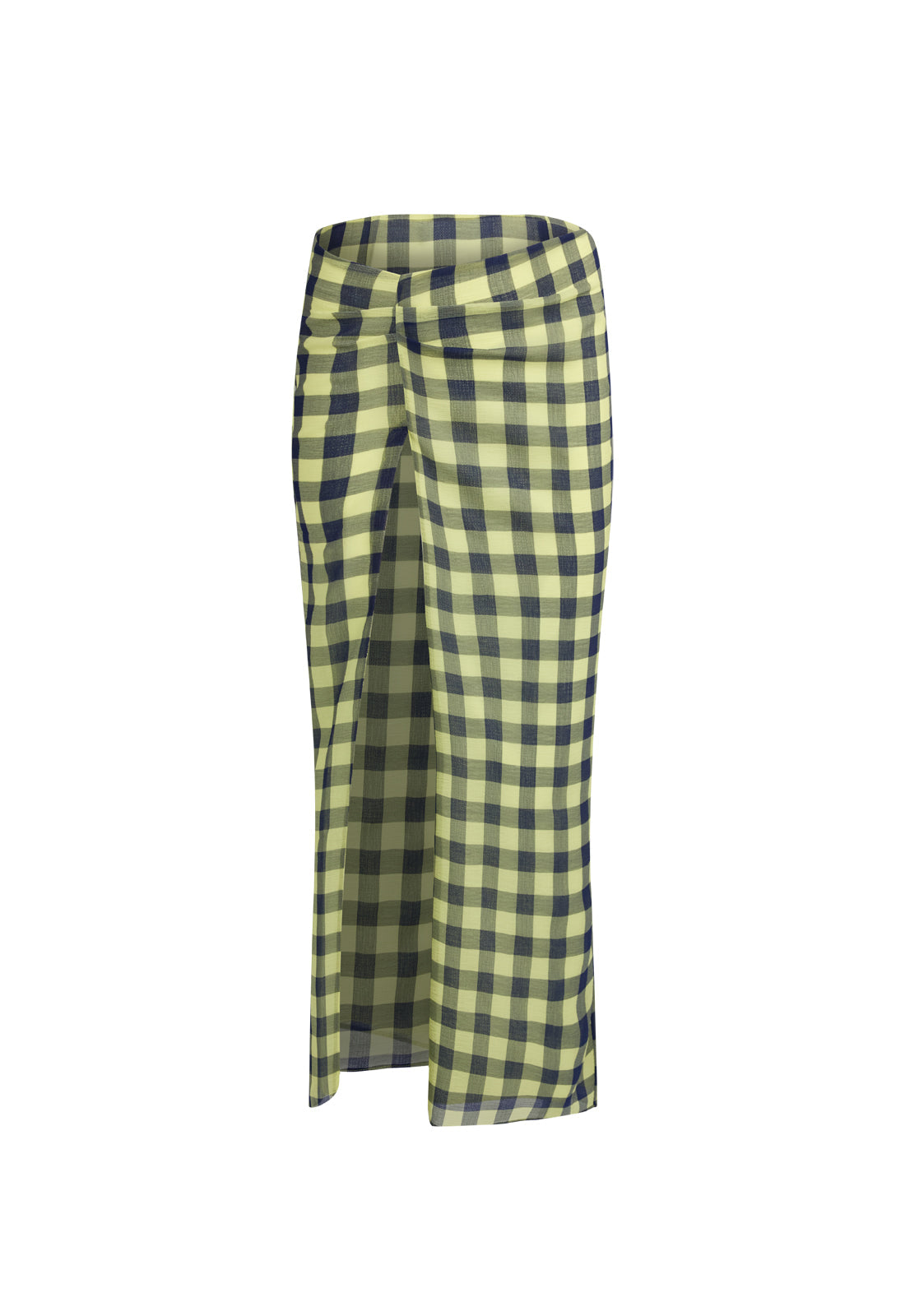 MARIAH MAXI SKIRT - NAVY CHECK