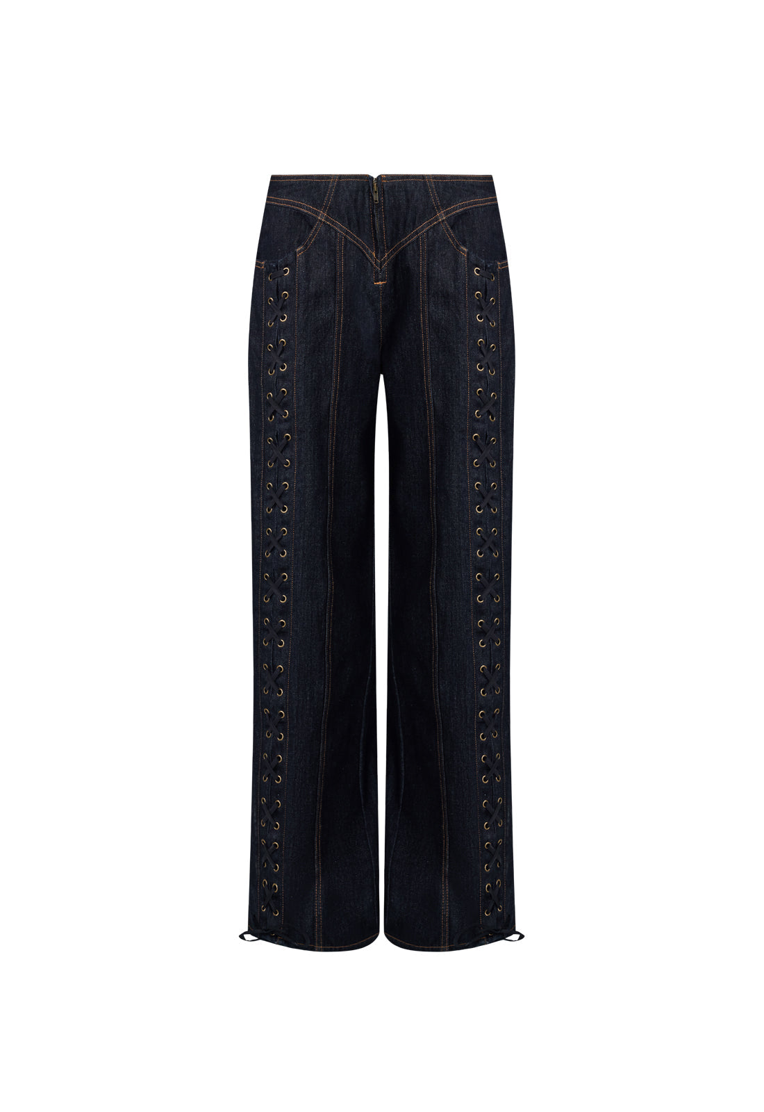 DAYDREAM TIE UP JEANS - DARK DENIM