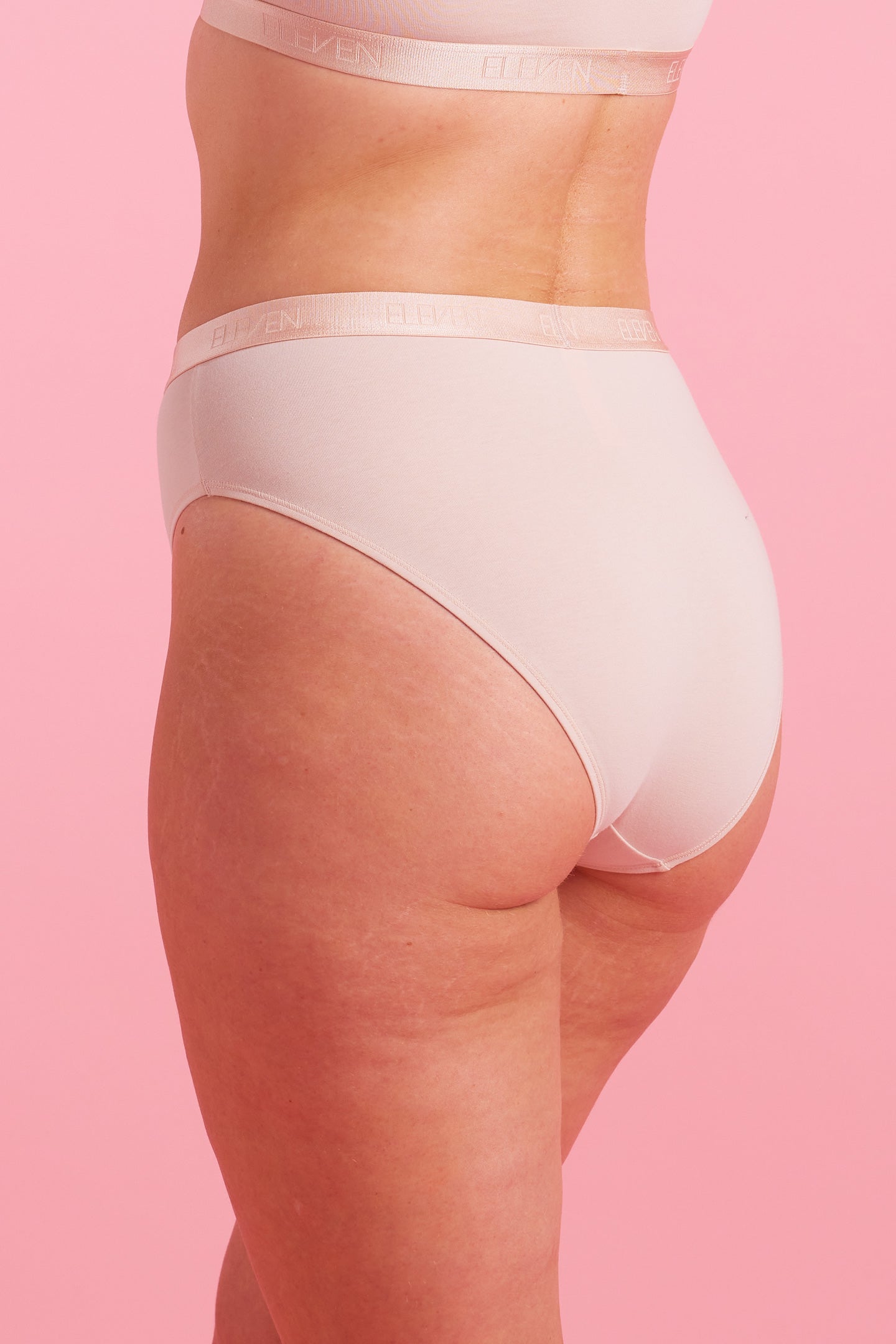 Taupe Recycled High Leg Bikini