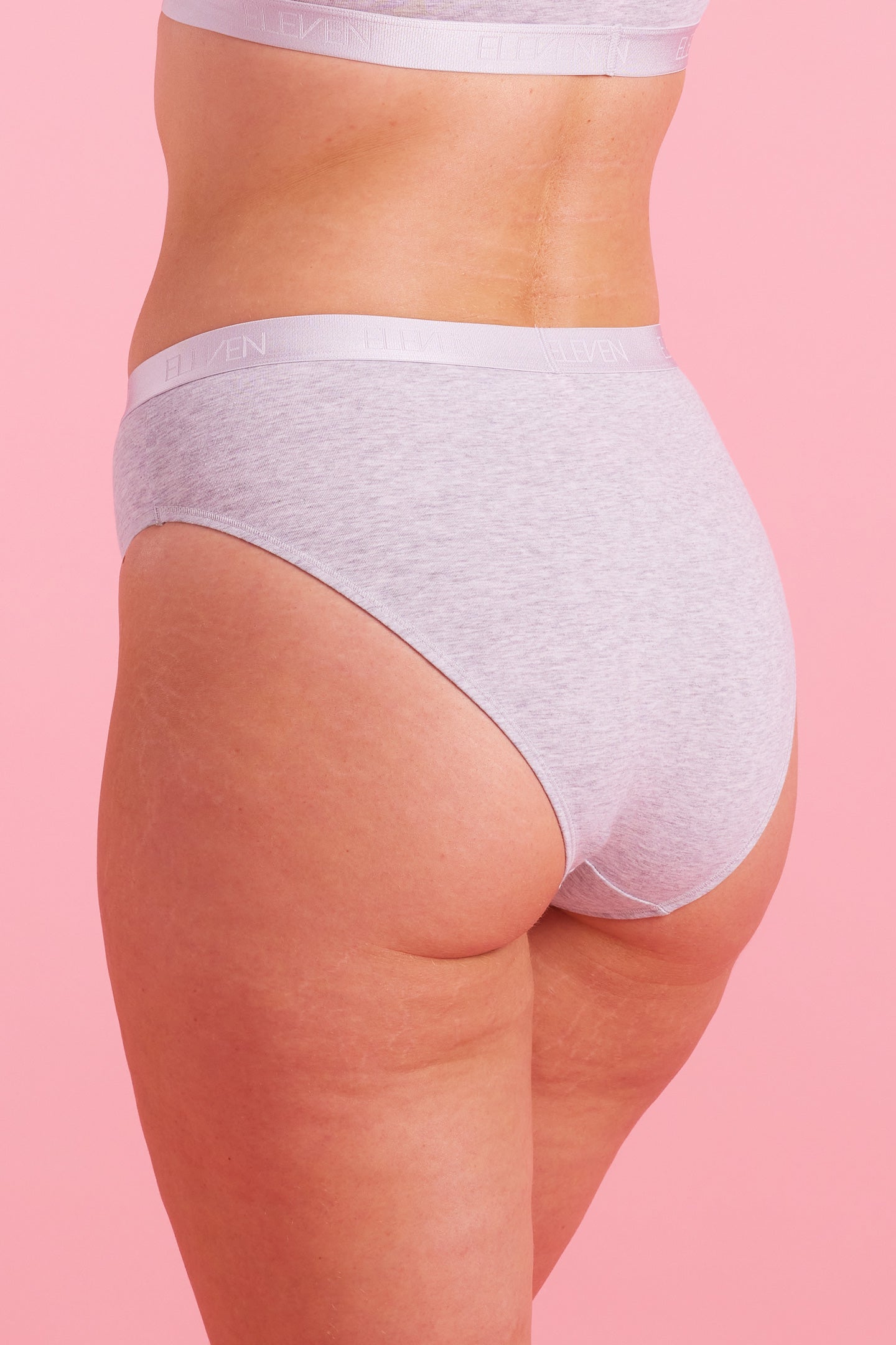 Grey Marle Recycled High Leg Bikini Set