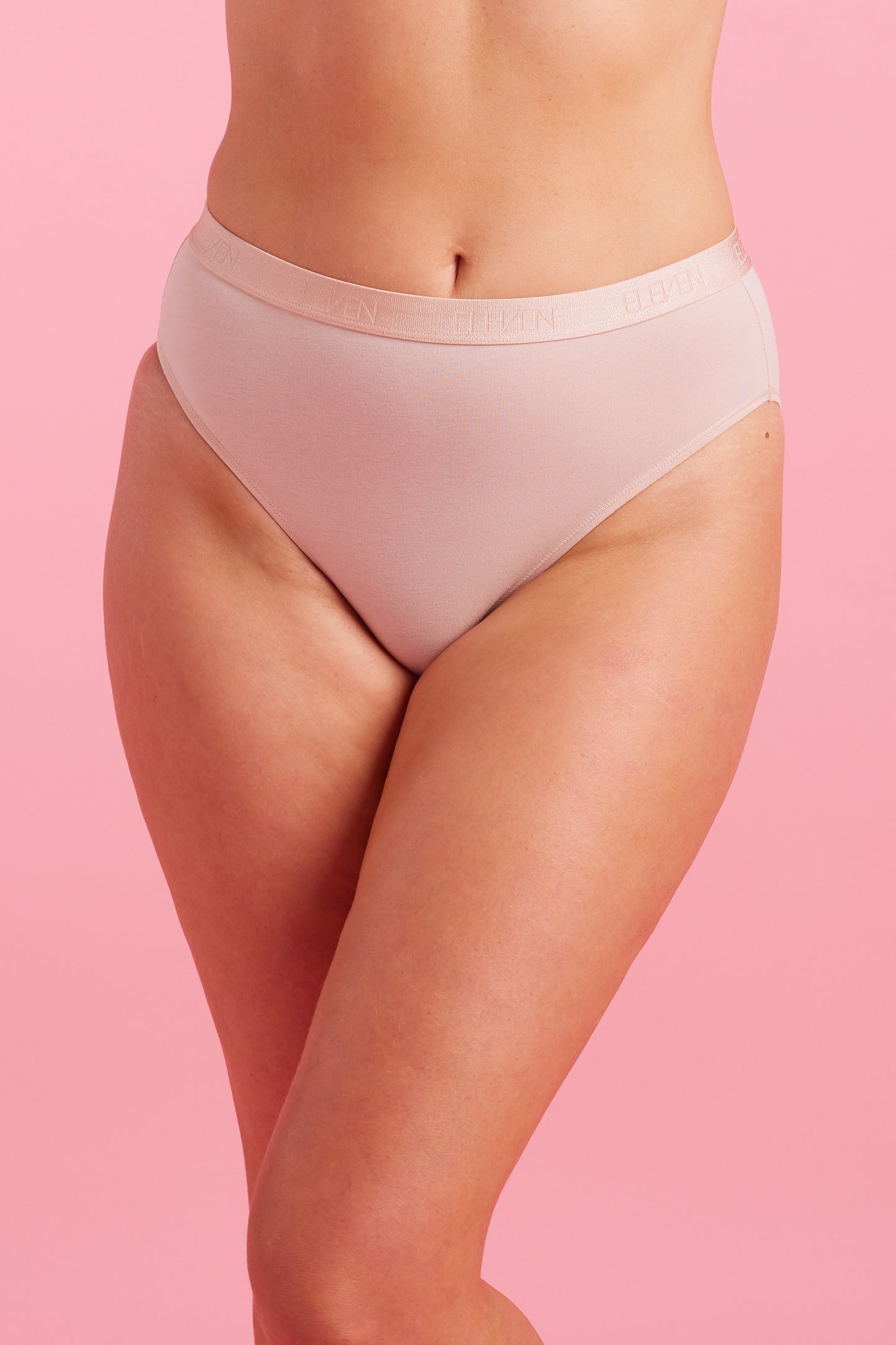Taupe Recycled High Leg Bikini
