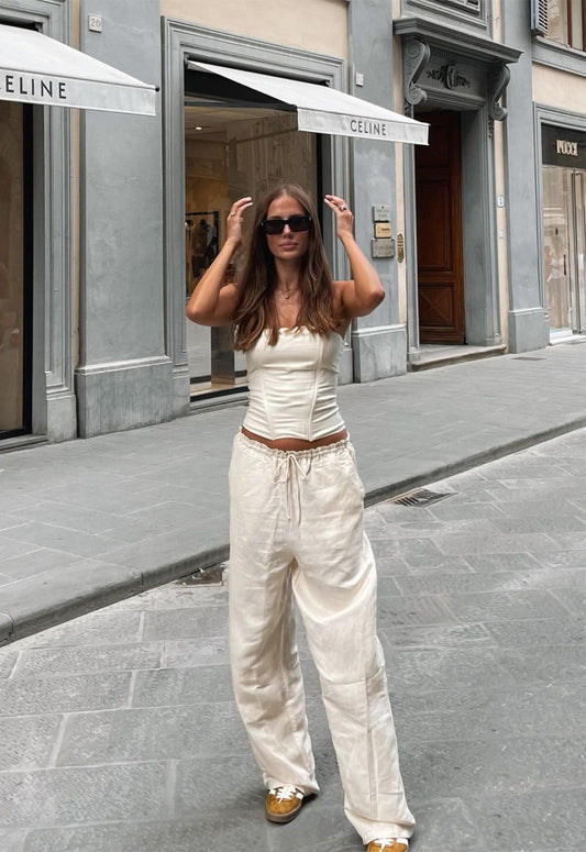 LA PALMA PANT - OFF WHITE