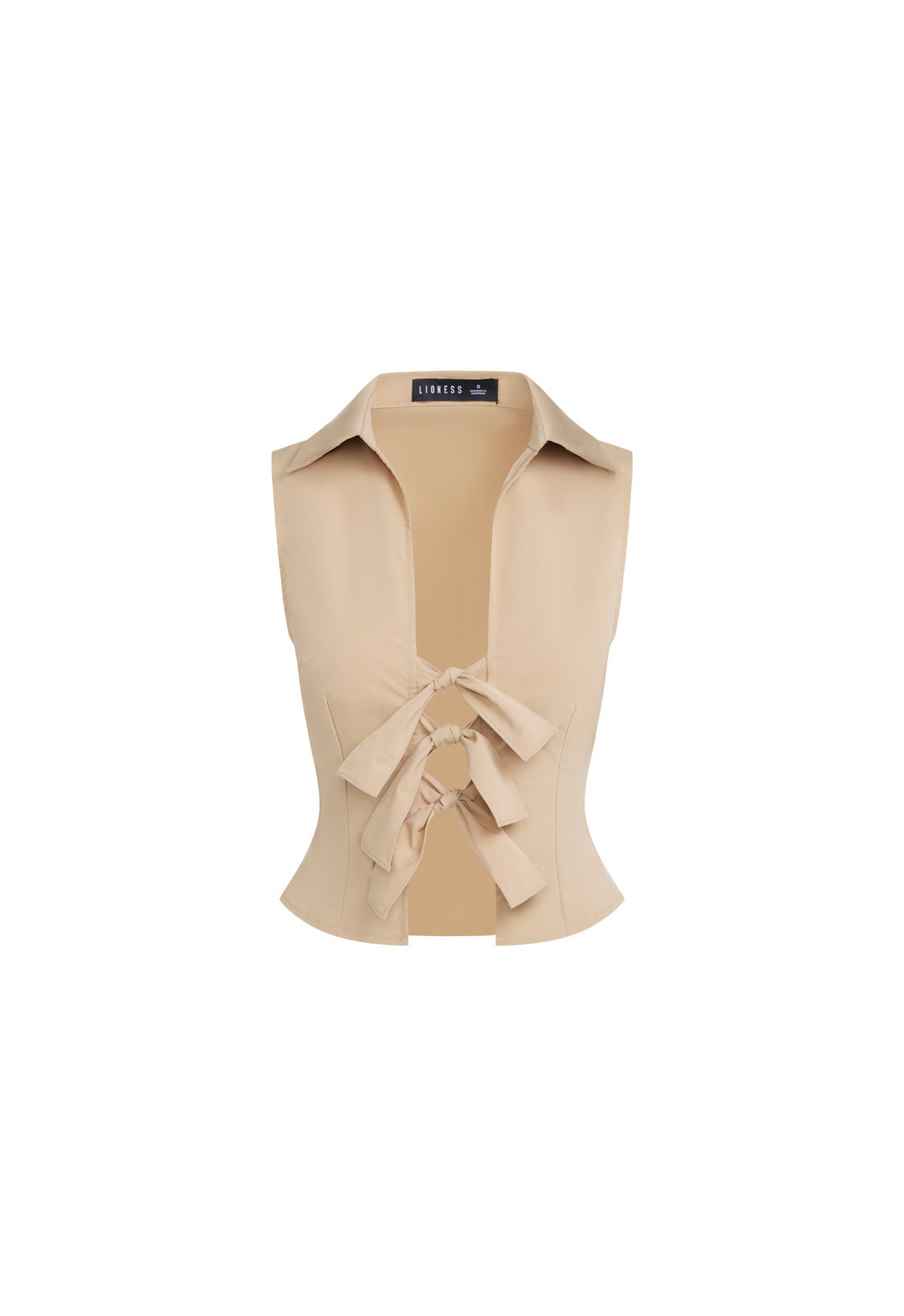 ALLURE TIE TOP - TAUPE