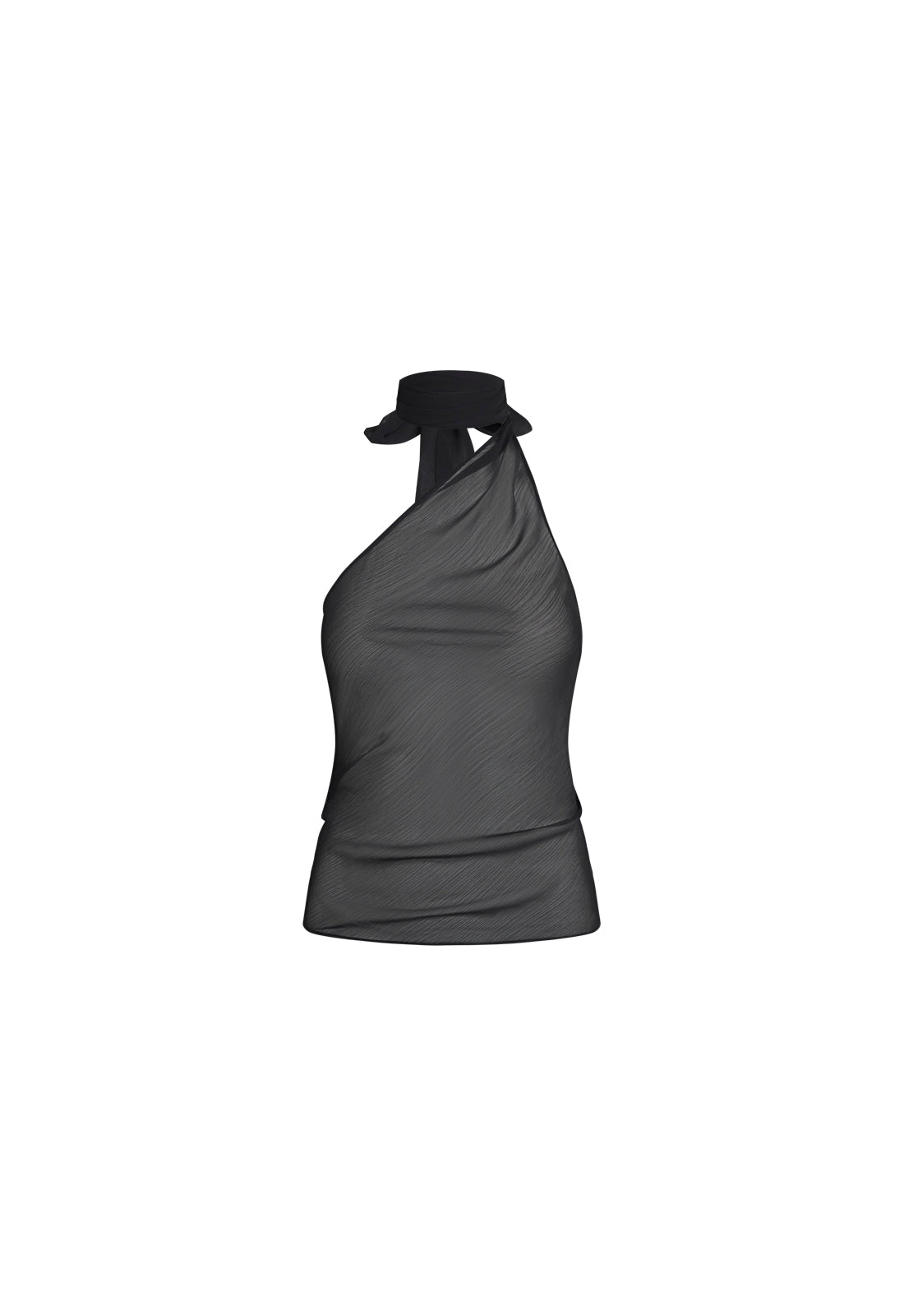 LUX TIE TOP - ONYX