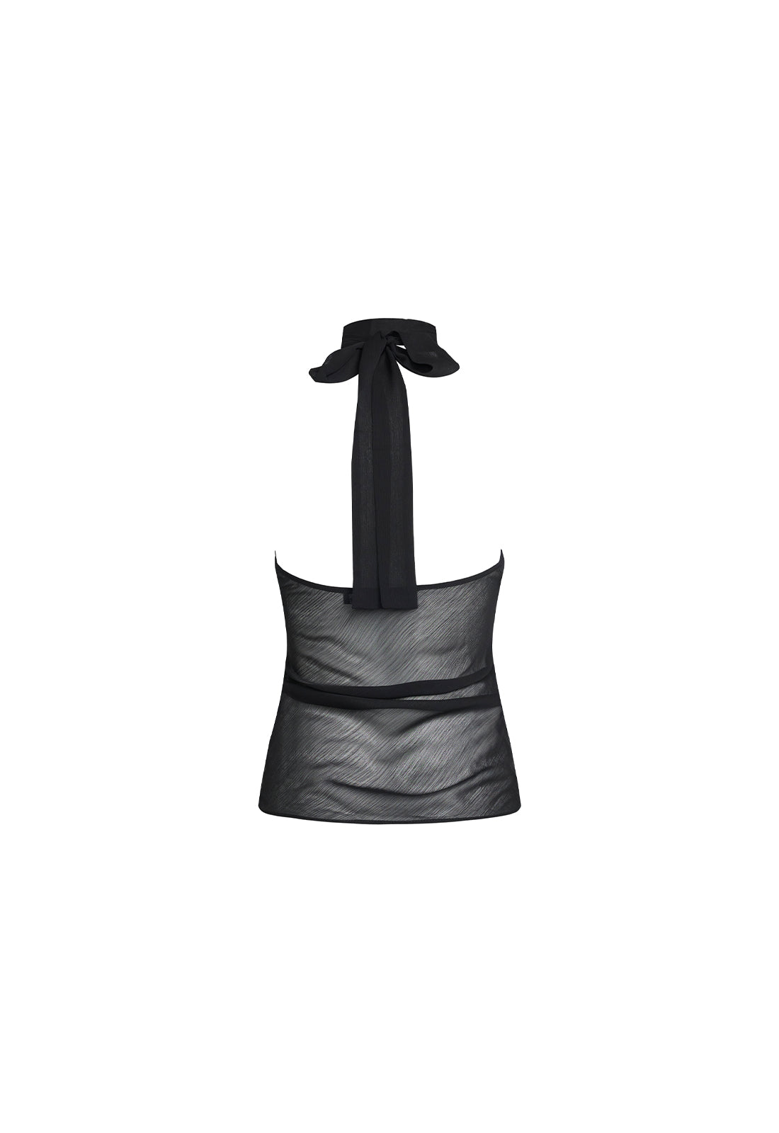 LUX TIE TOP - ONYX