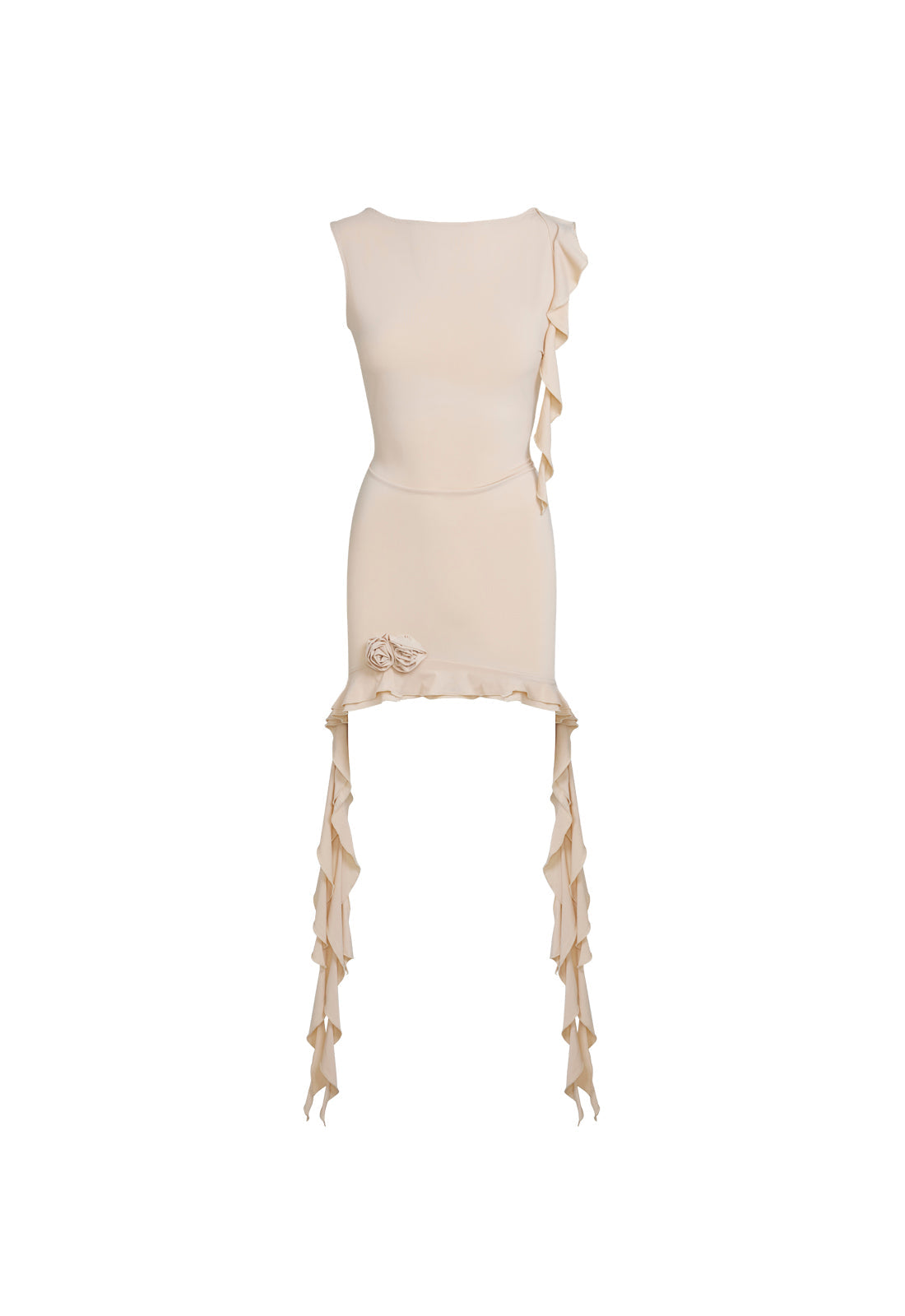 OPULENCE MINI DRESS - CHAMPAGNE