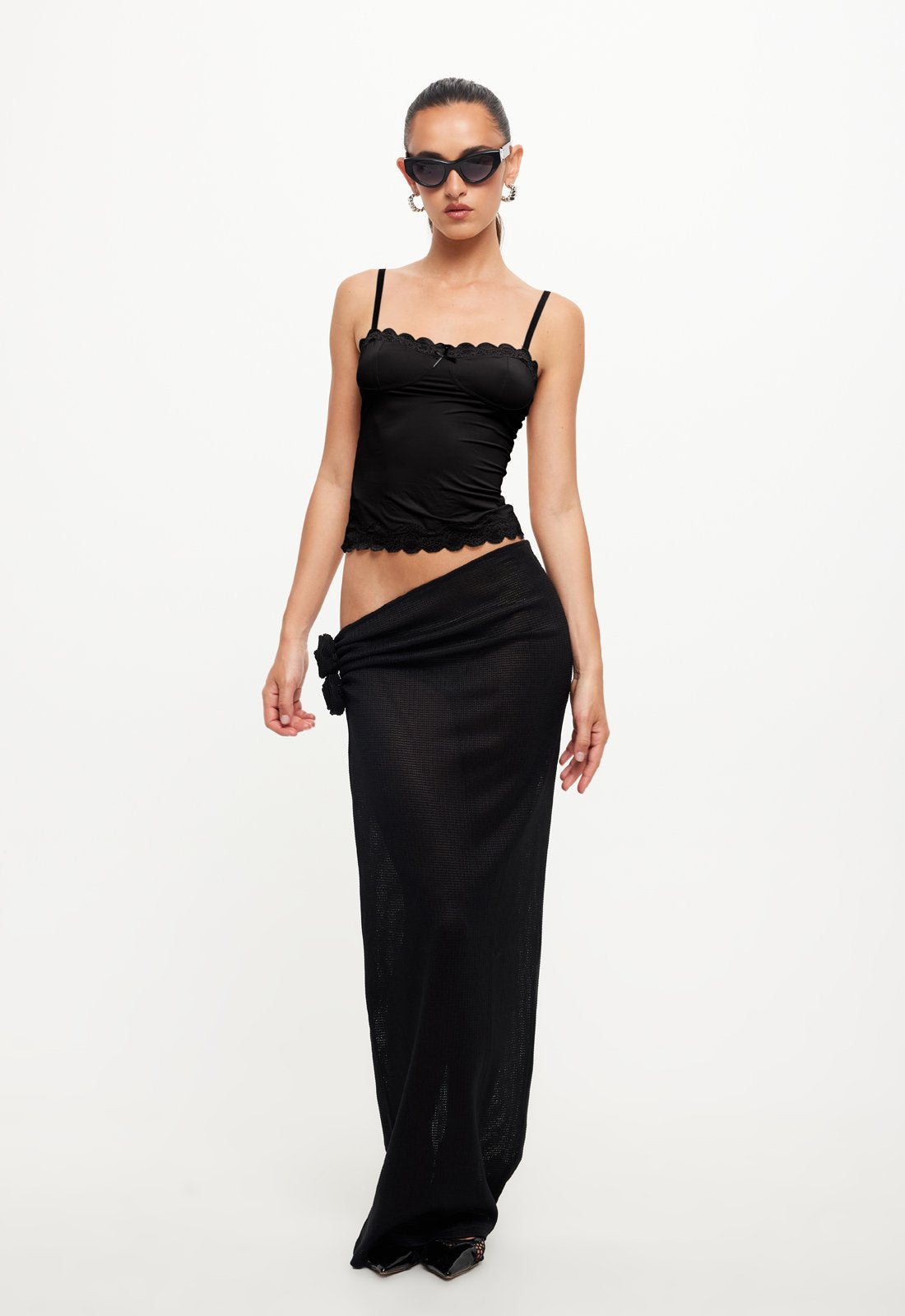 SOUL MATE MAXI SKIRT - ONYX