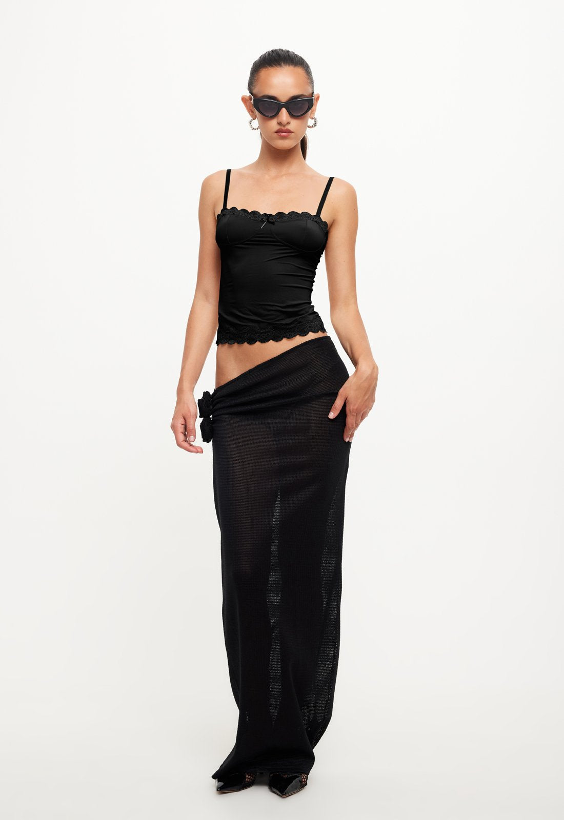 SOUL MATE MAXI SKIRT - ONYX