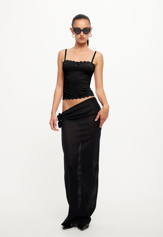 SOUL MATE MAXI SKIRT - ONYX
