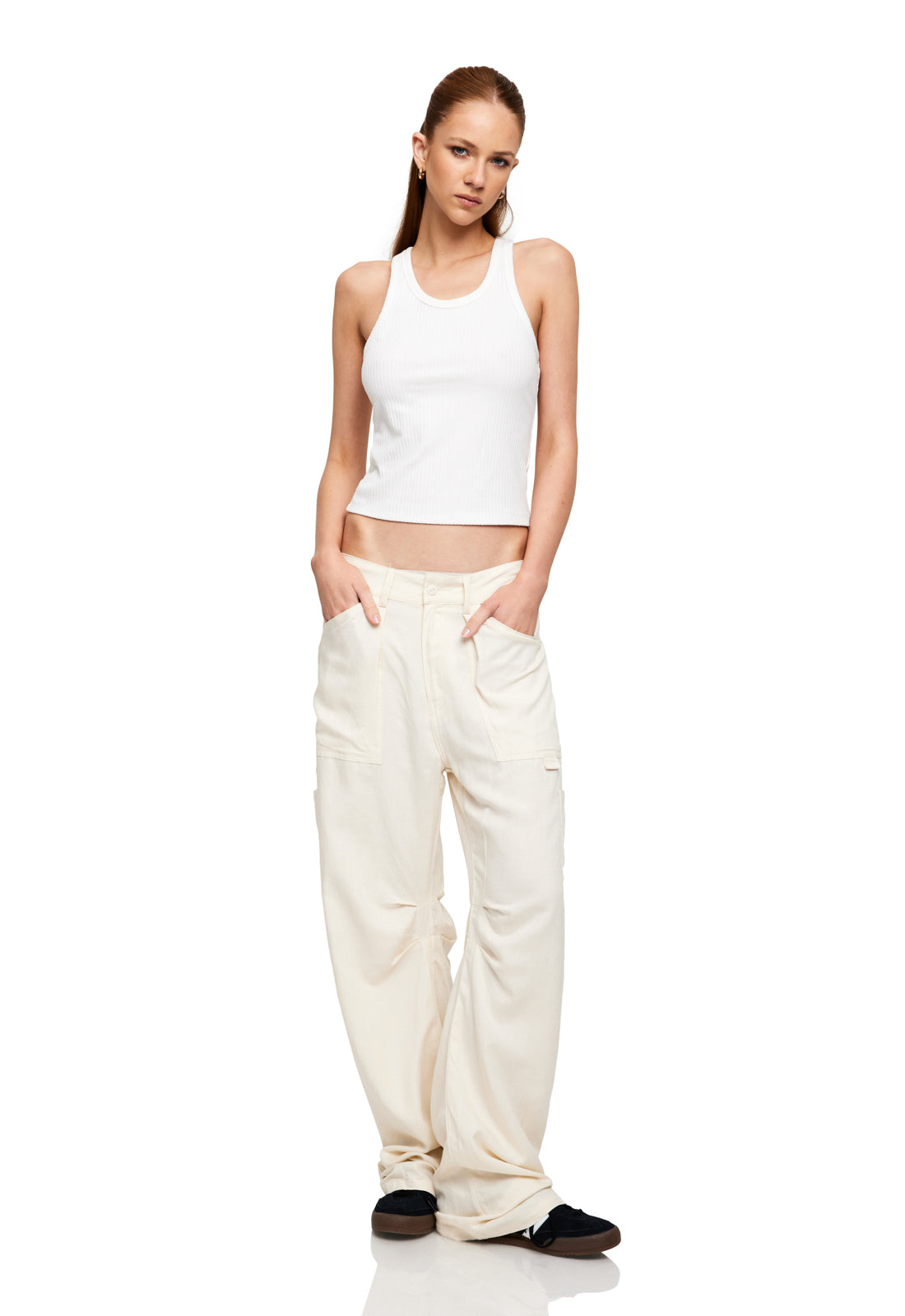 MIAMI VICE LINEN PANT - OFF WHITE