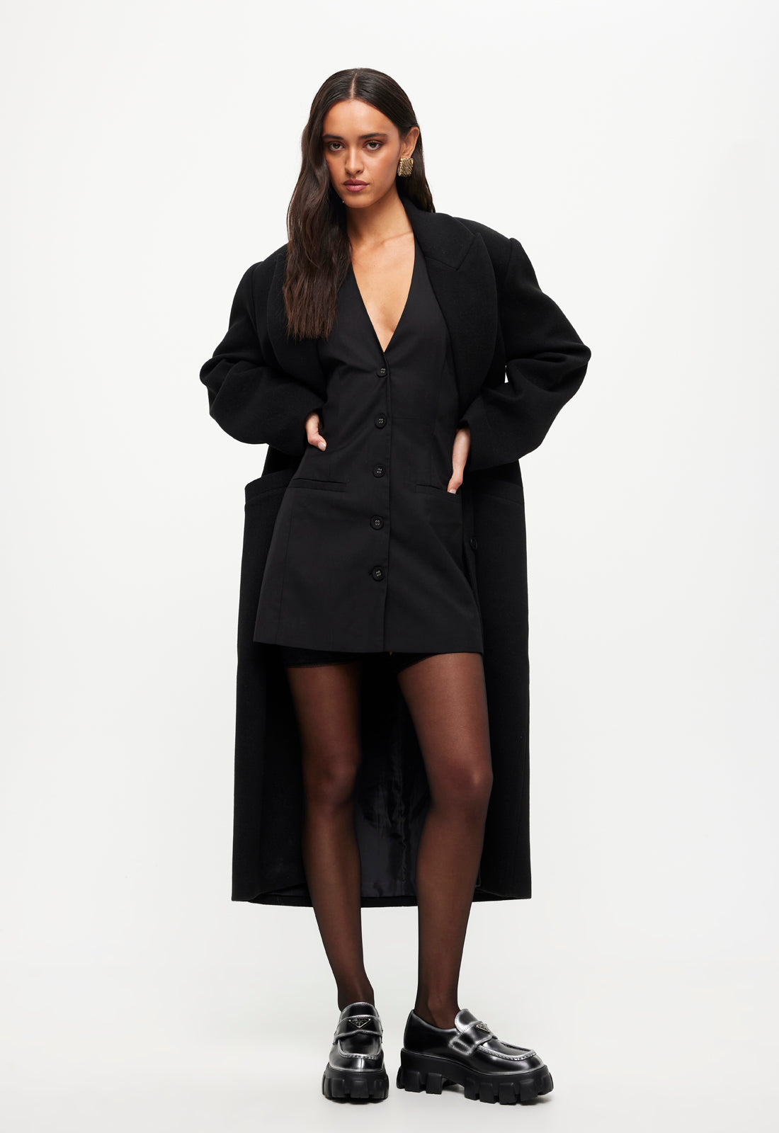 OLSEN COAT - ONYX