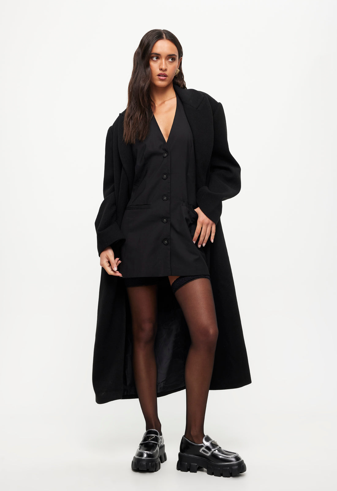 OLSEN COAT - ONYX