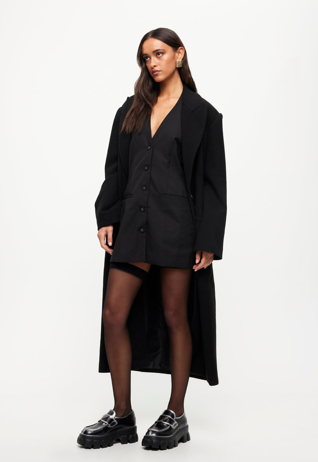 OLSEN COAT - ONYX