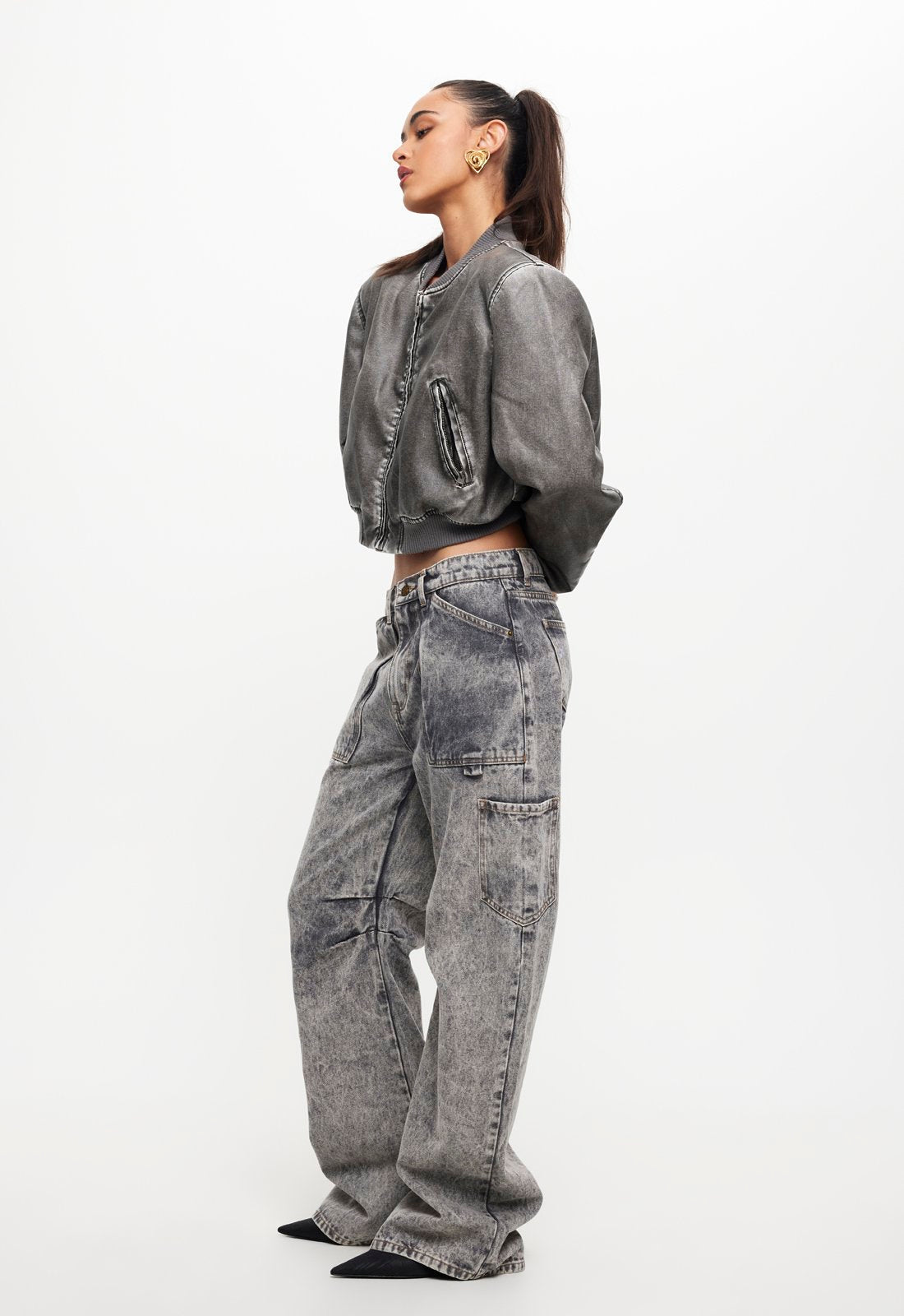 ALLURE BOMBER  - SLATE