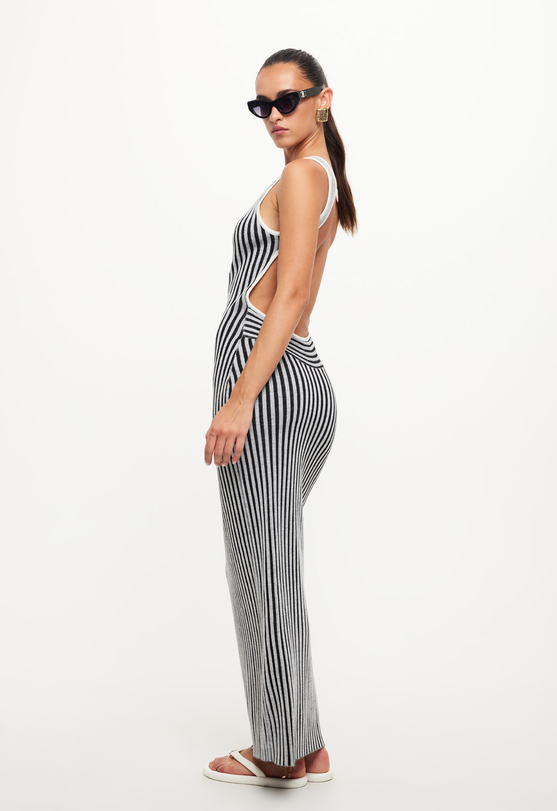BLISSFUL MAXI DRESS - IVORY STRIPE