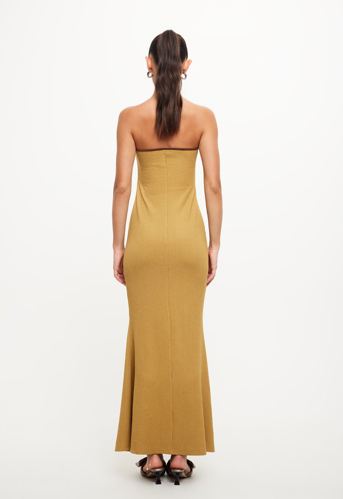 ILLUMINATING MAXI DRESS - GOLD