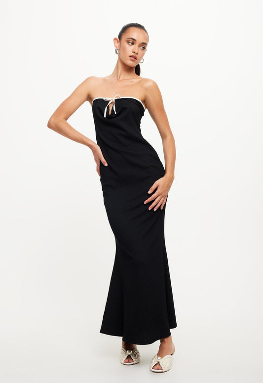 ILLUMINATING MAXI DRESS - ONYX