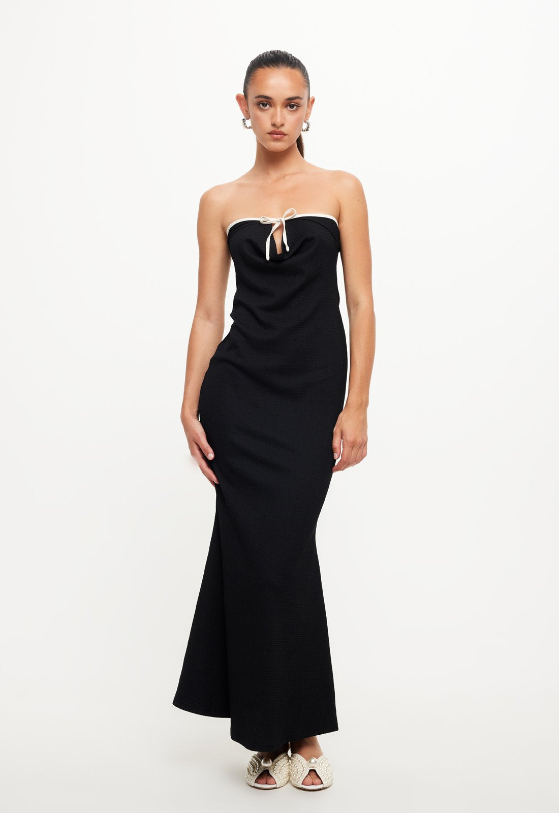 ILLUMINATING MAXI DRESS - ONYX