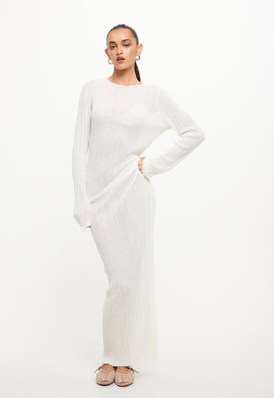 PROPHECY MAXI DRESS - PORCELAIN