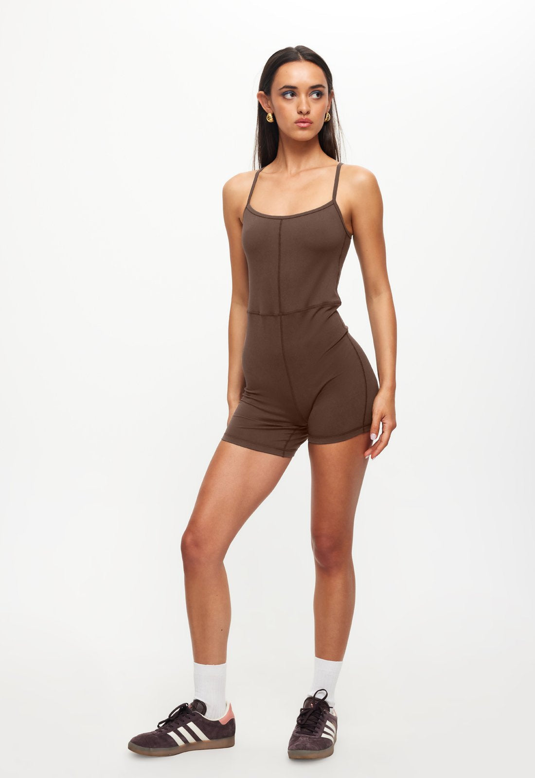 CASEY ROMPER - CHOCOLATE