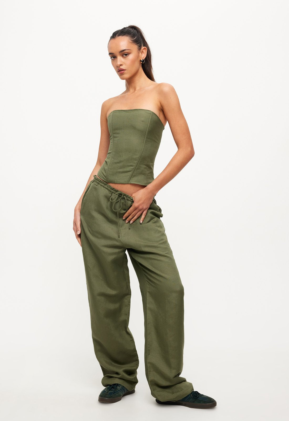 CATALONIA TUBE TOP - KHAKI