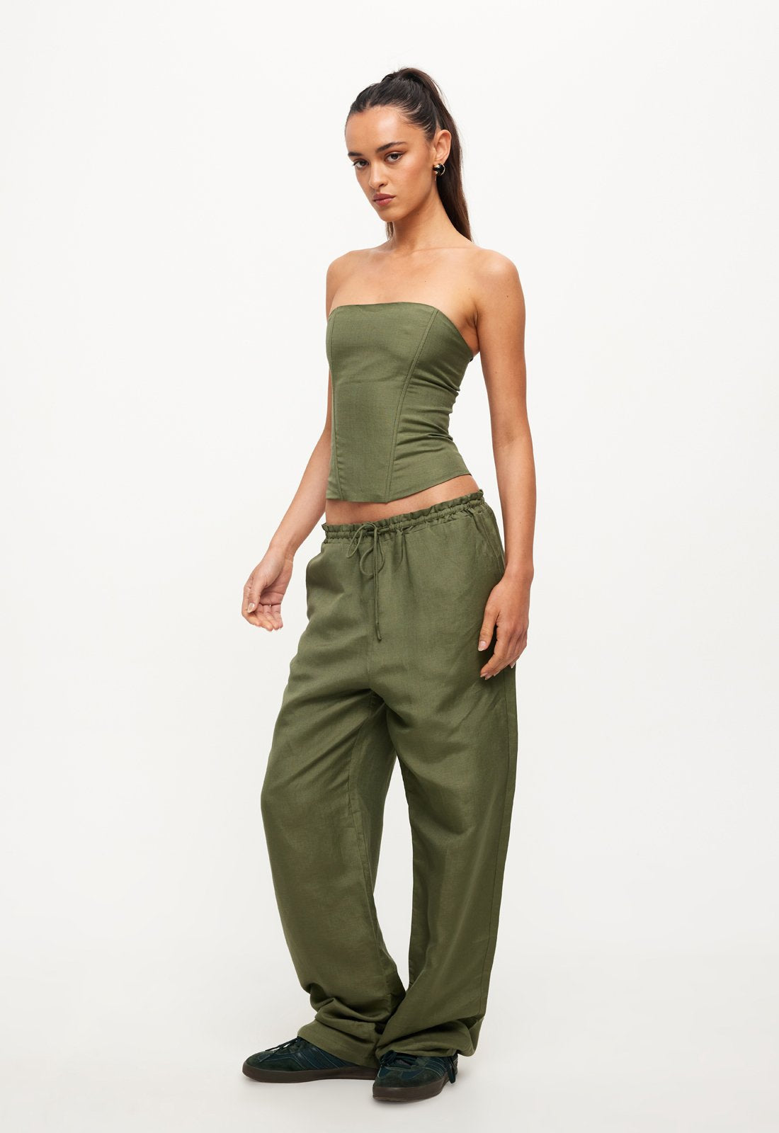 CATALONIA TUBE TOP - KHAKI