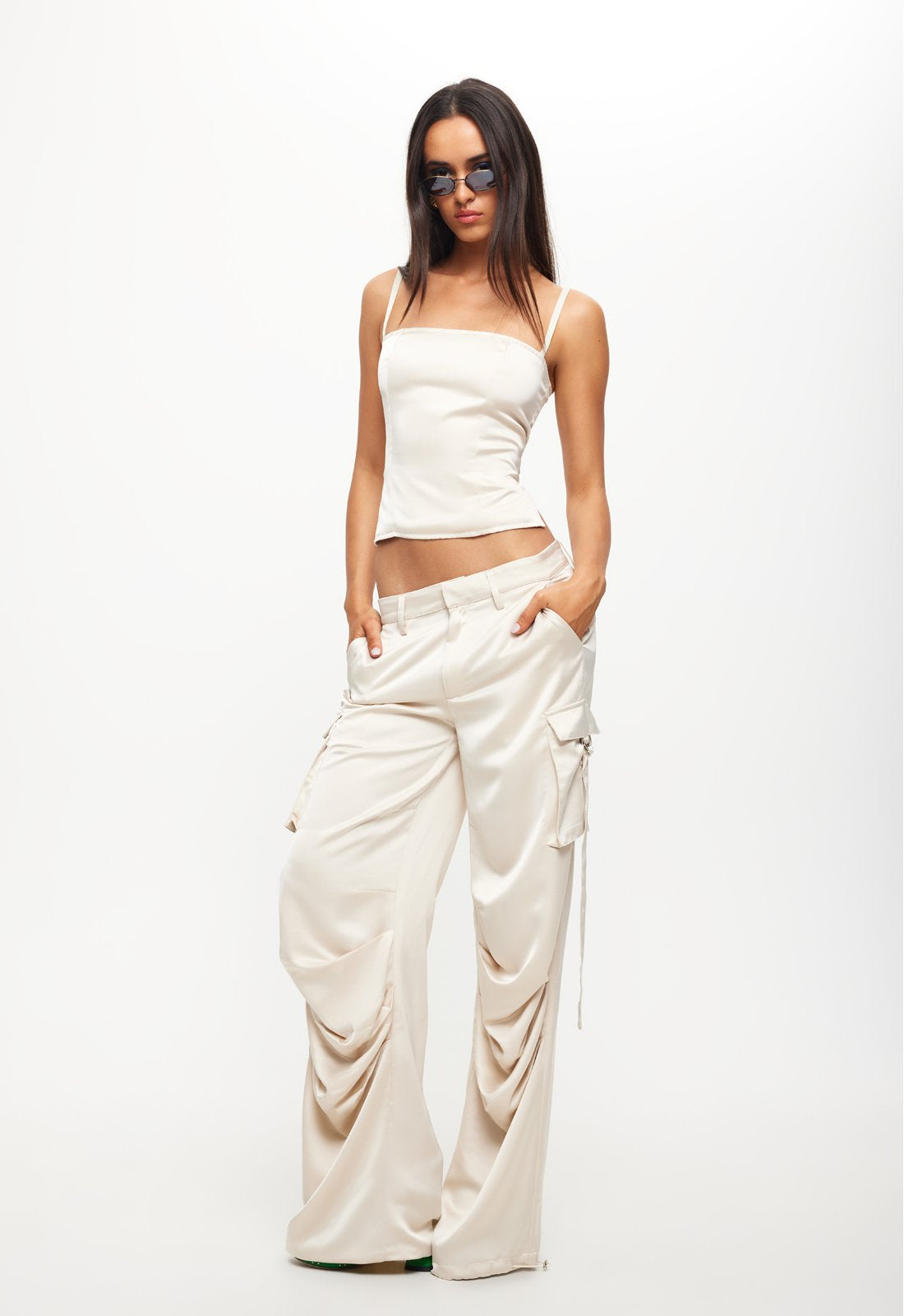 BUTTERFLY CARGO PANT - CREAM