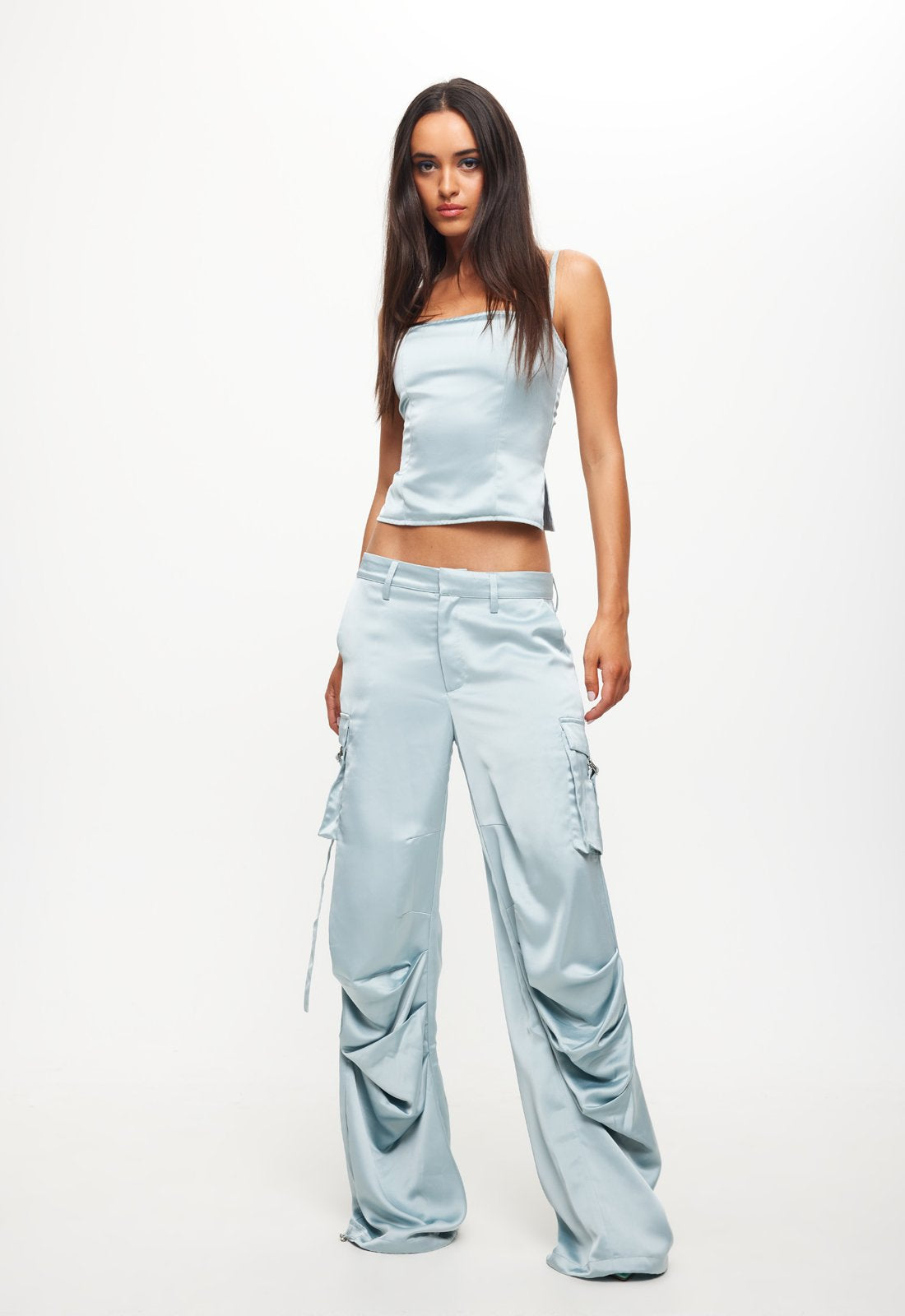 BUTTERFLY CARGO PANT - PALE BLUE