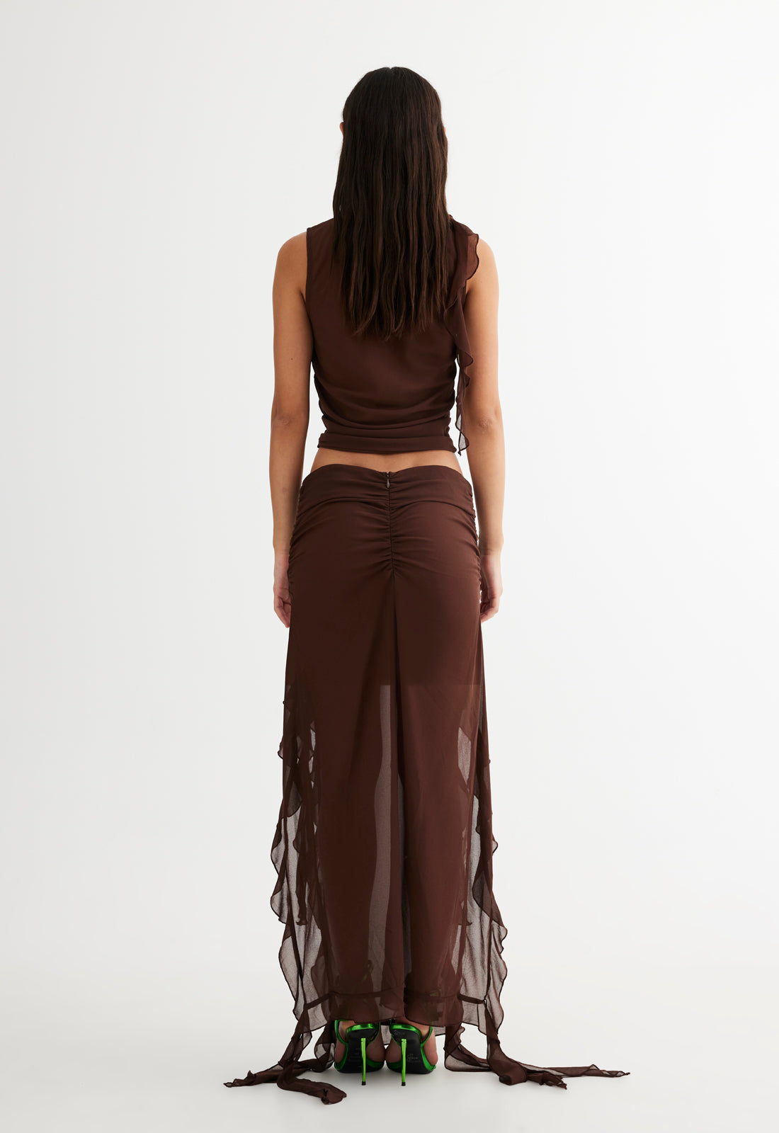 RENDEZVOUS SKIRT - CHOCOLATE