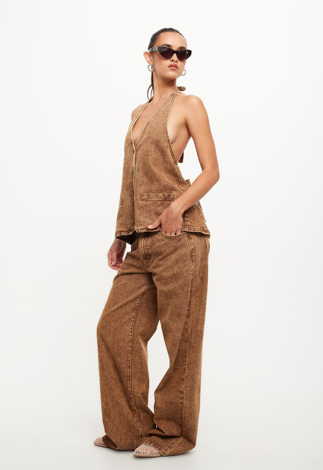HILLS HALTER - STONEWASH