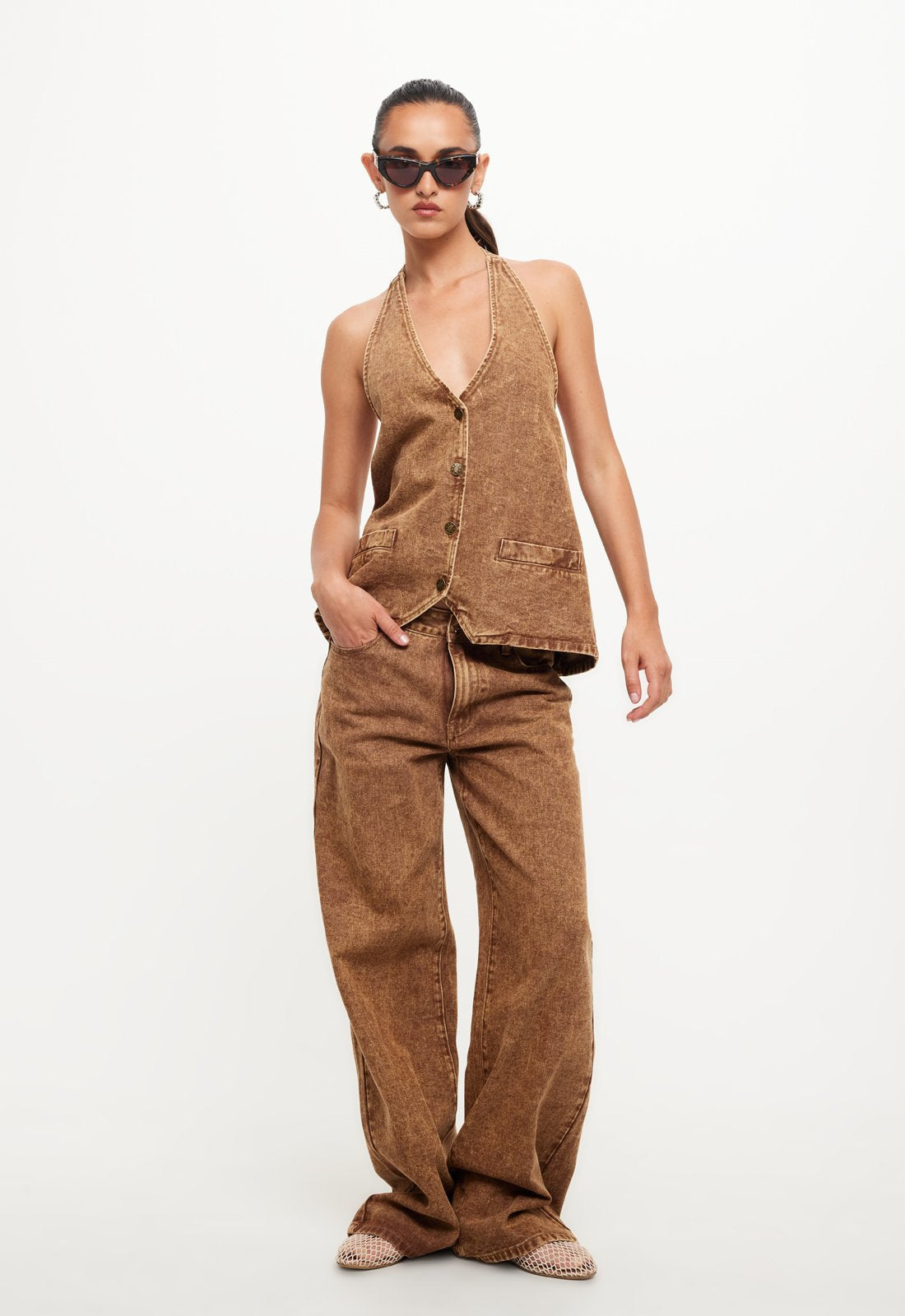 HILLS HALTER - STONEWASH