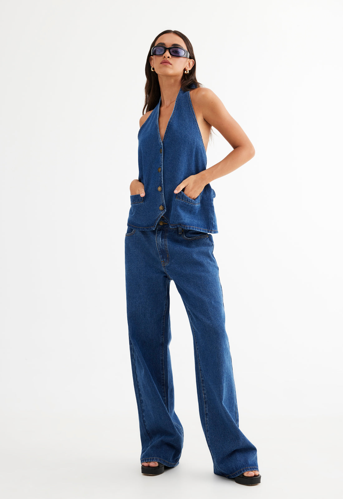 HILLS HALTER - DARK DENIM