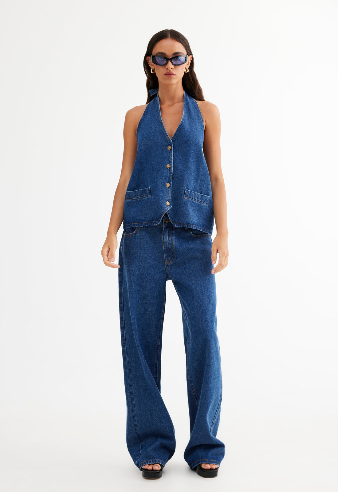HILLS HALTER - DARK DENIM