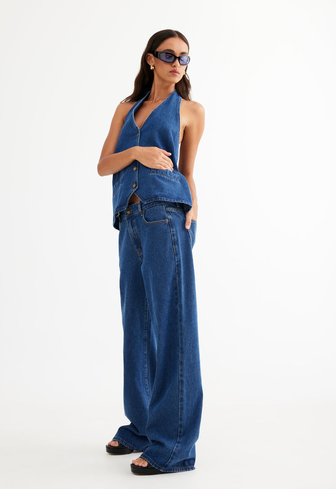 HILLS HALTER - DARK DENIM
