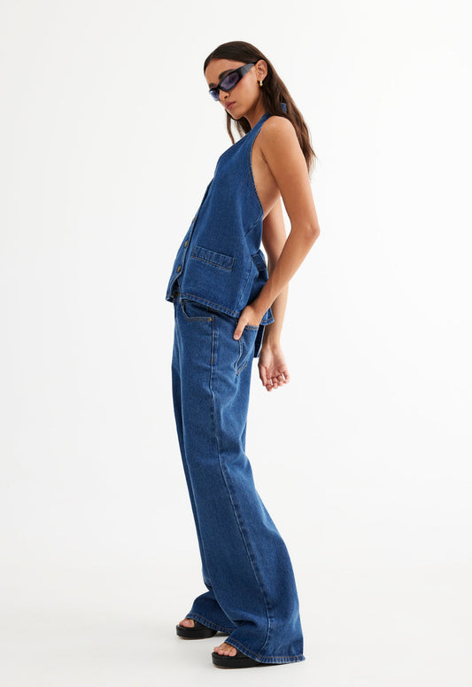 HILLS HALTER - DARK DENIM