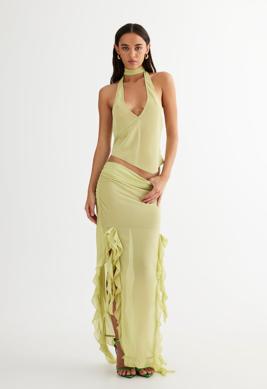 RENDEZVOUS SKIRT - LIME