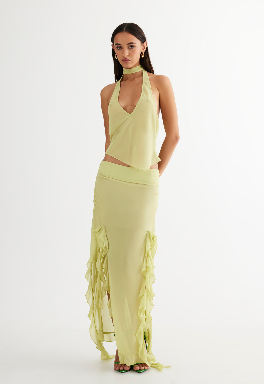 RENDEZVOUS SKIRT - LIME