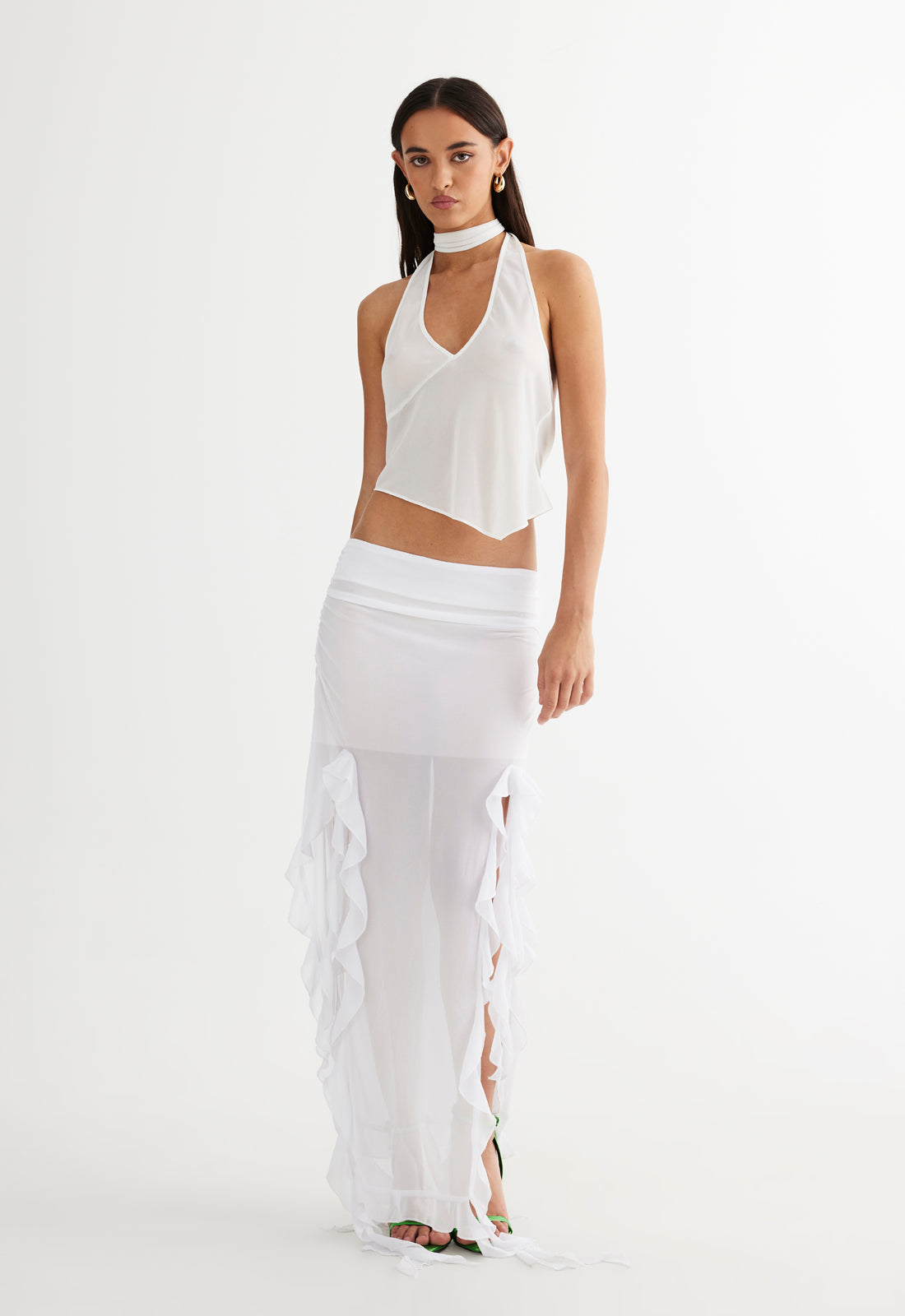 RENDEZVOUS SKIRT - PORCELAIN