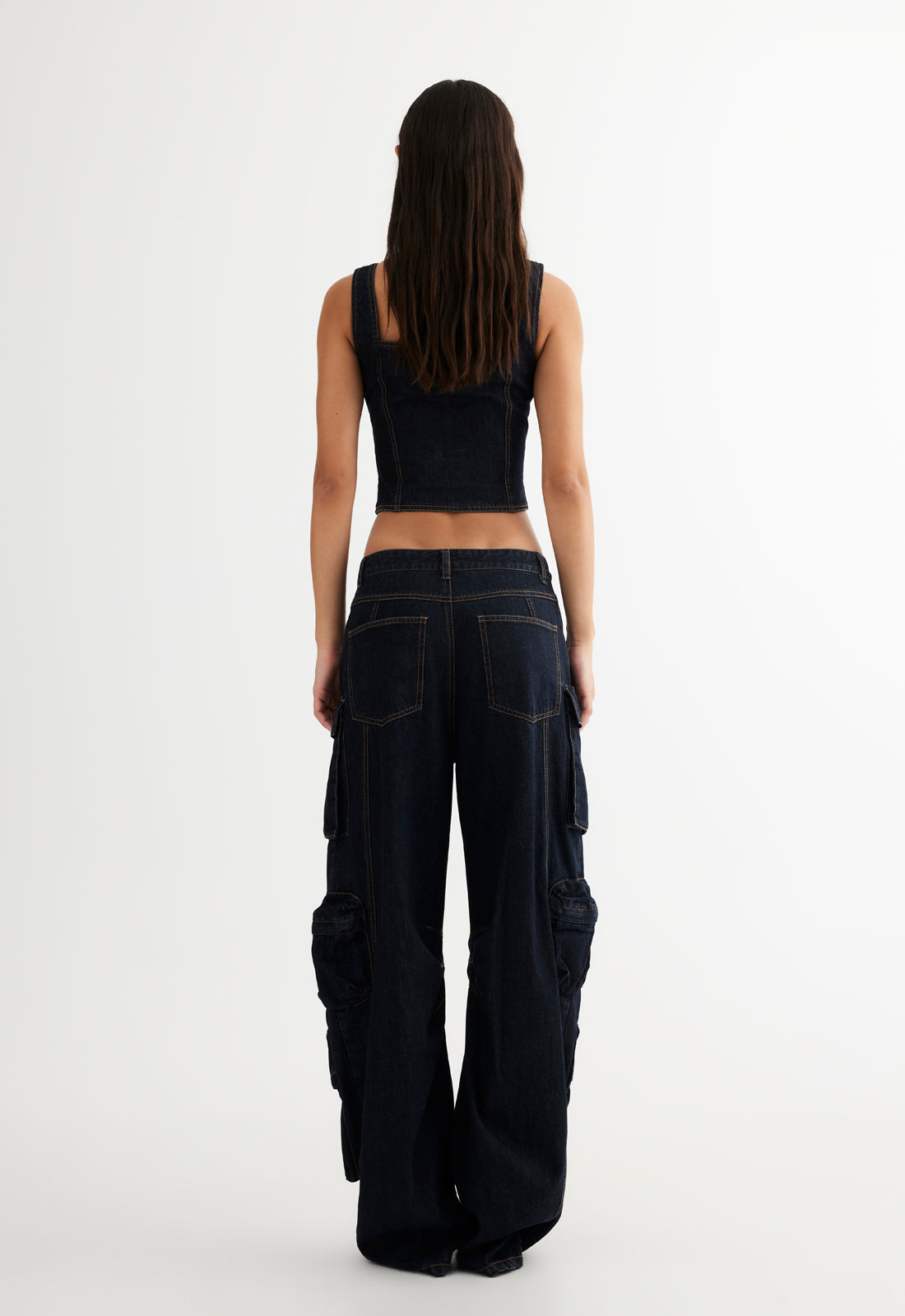AFTER HOURS CORSET - DARK DENIM