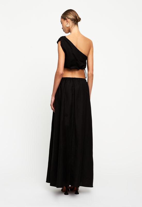 ALEXANDRIA MAXI SKIRT - BLACK