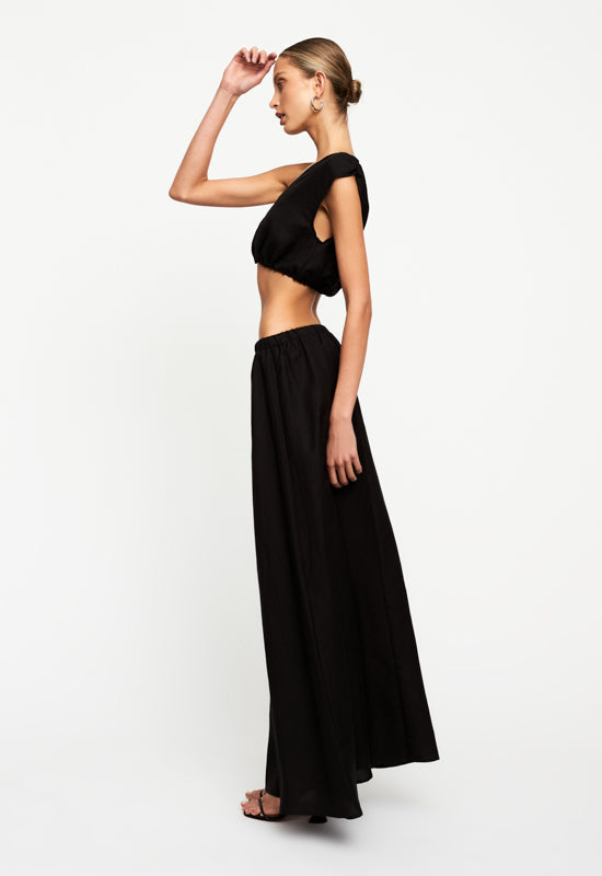 ALEXANDRIA MAXI SKIRT - BLACK