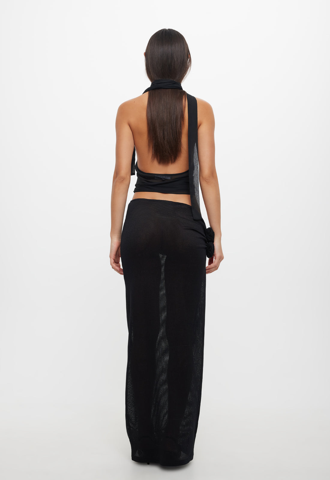 LUX TIE TOP - ONYX