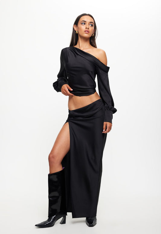 DAYDREAM OFF SHOULDER TOP - ONYX