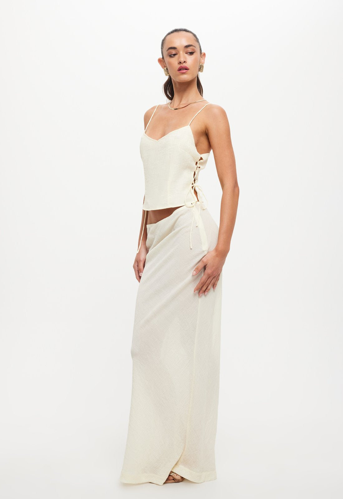 ENDLESS MAXI SKIRT - IVORY