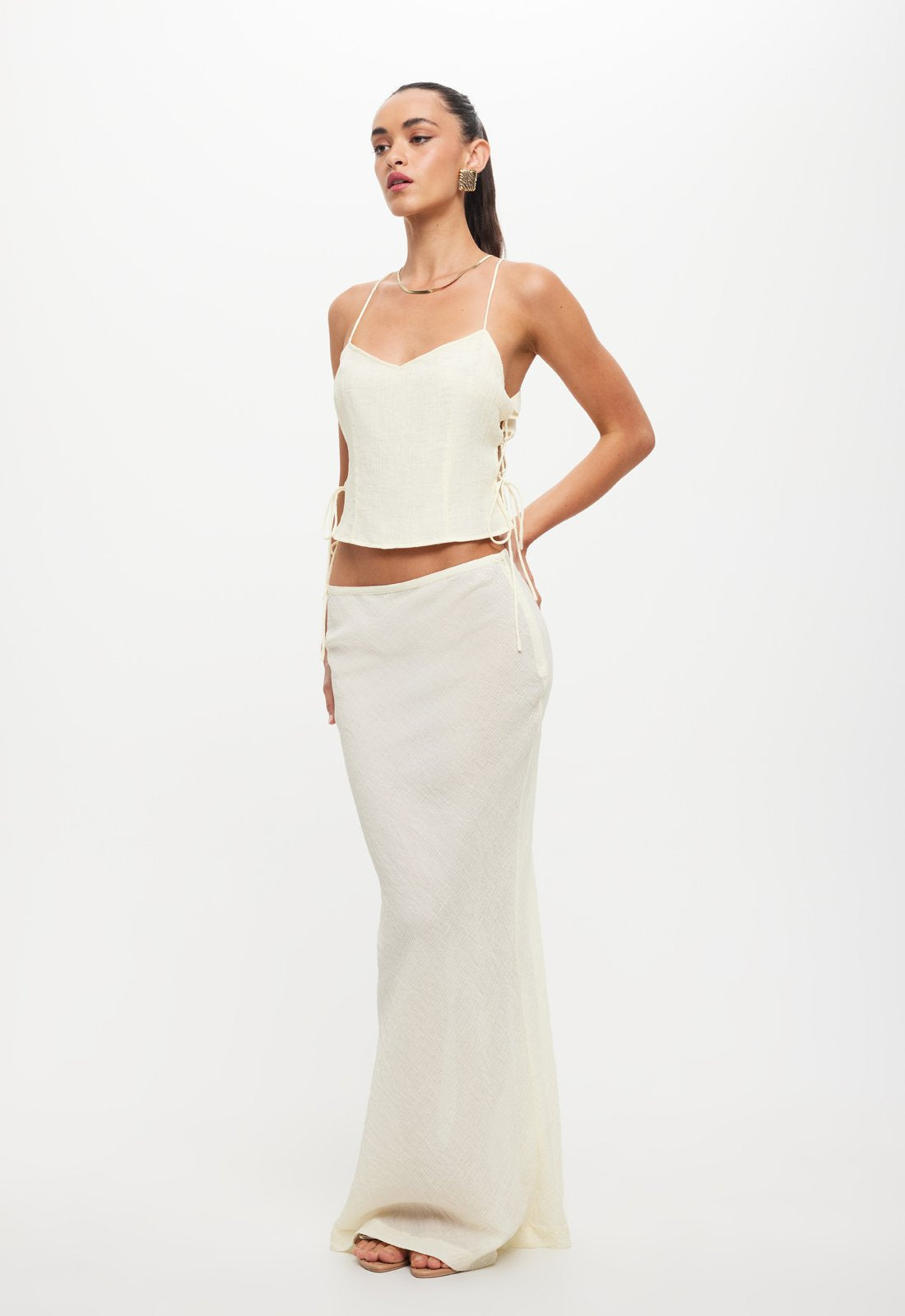 ENDLESS MAXI SKIRT - IVORY