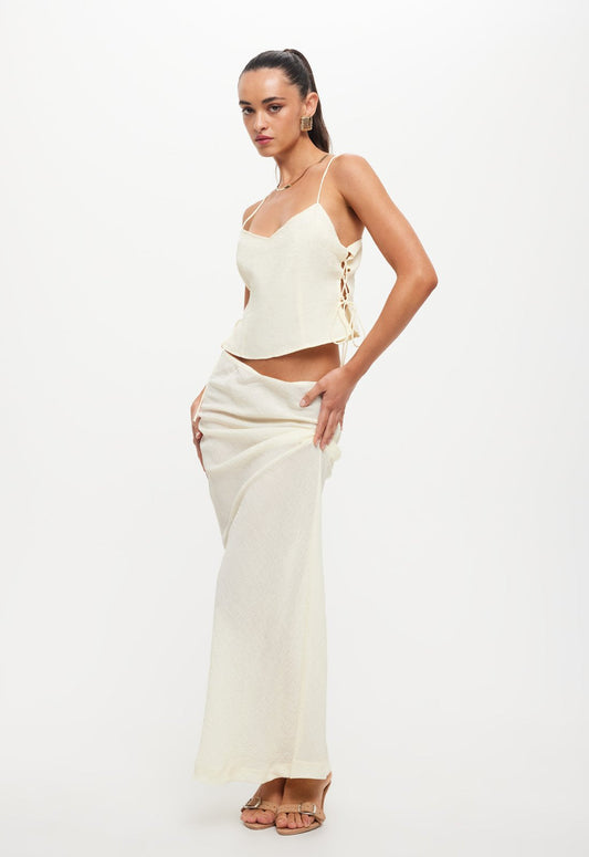 ENDLESS MAXI SKIRT - IVORY