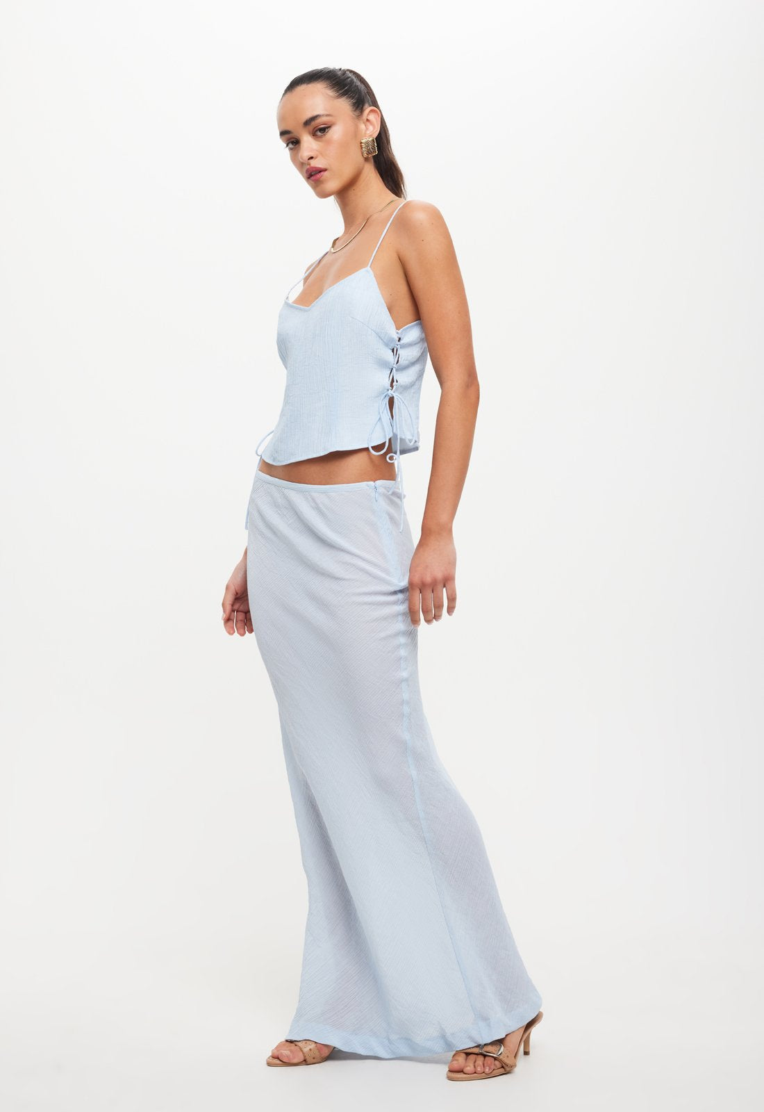 ENDLESS MAXI SKIRT - PALE BLUE